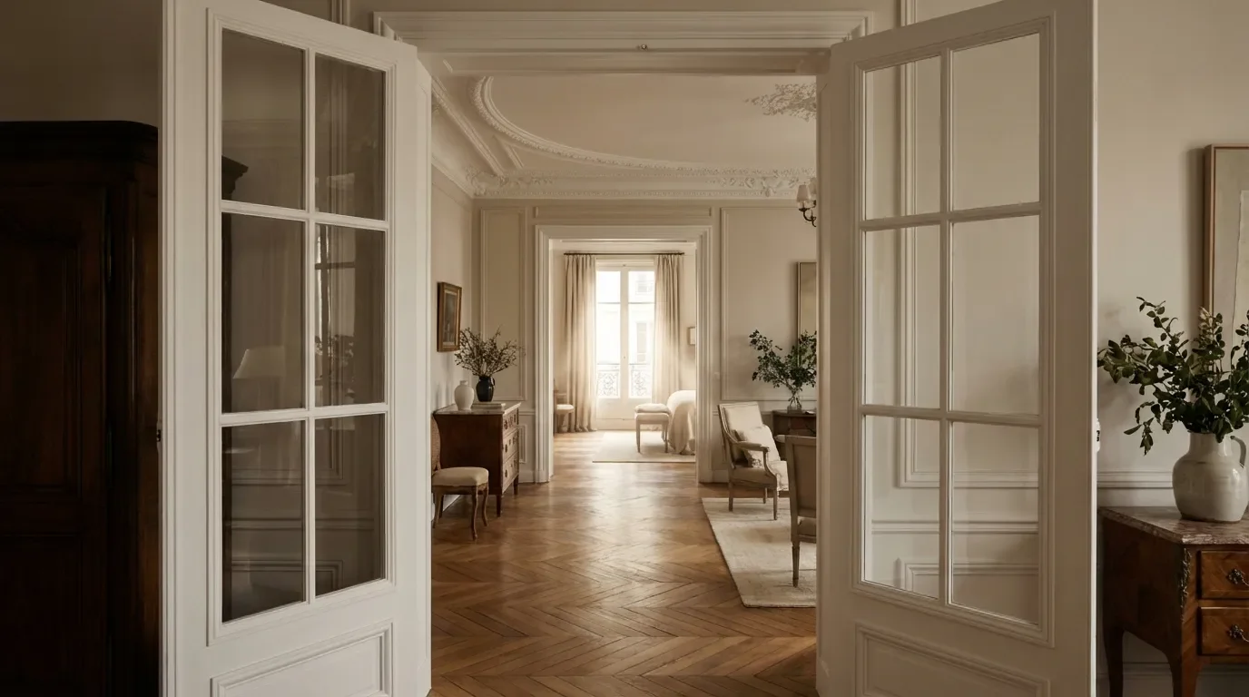 Comprendre la distribution d'un appartement haussmannien